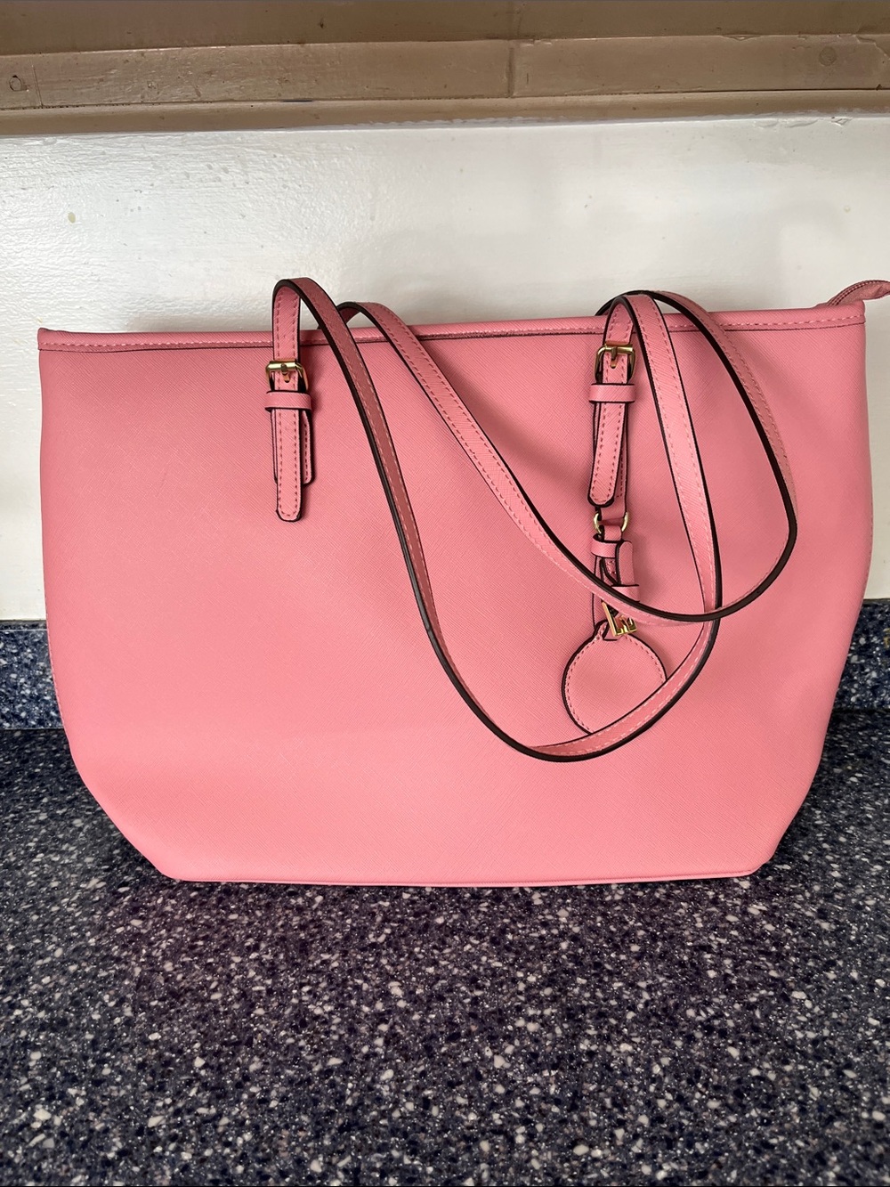 NWT Pink Tote Bag with Adjustable Strap-boutique
